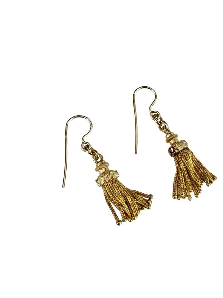 Paire De Boucles d'Oreilles Pompons Napoléon III