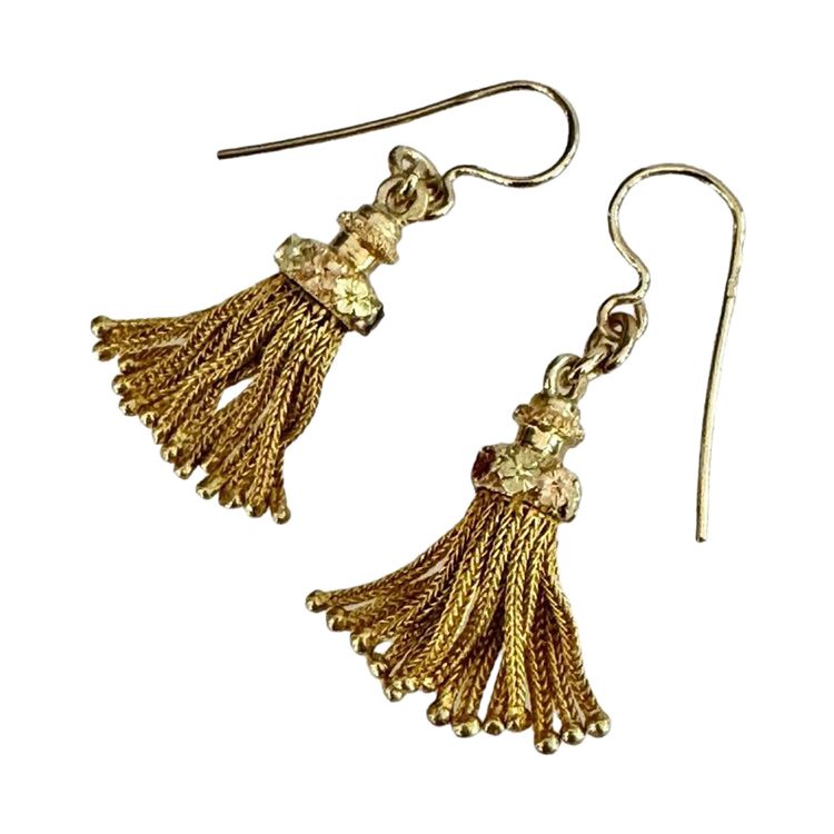 Paire De Boucles d'Oreilles Pompons Napoléon III