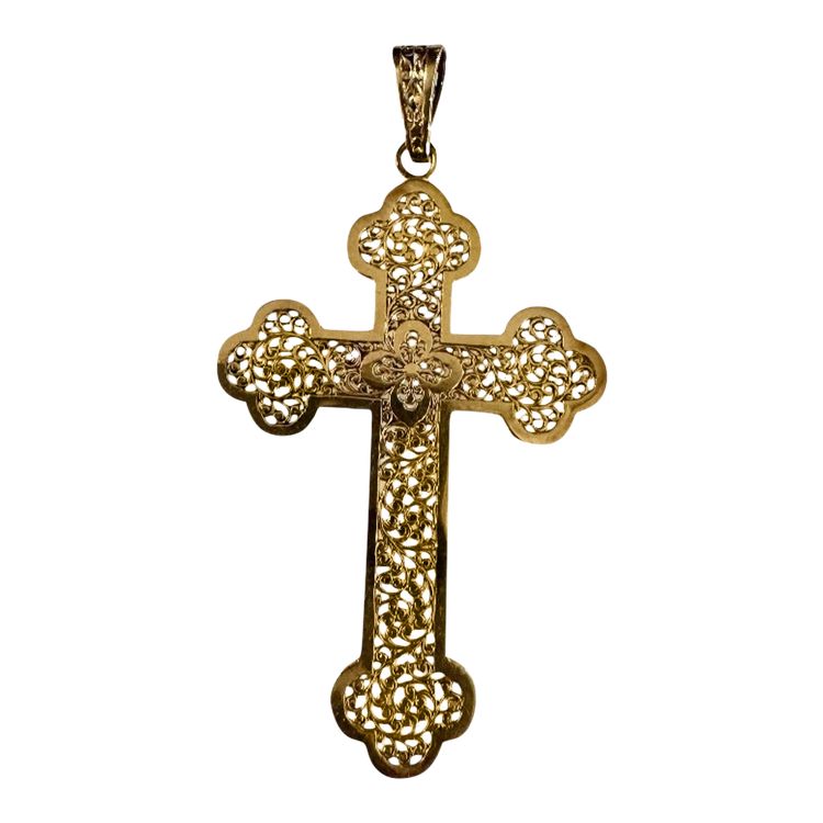 Large Rose Gold Cross Napoleon III