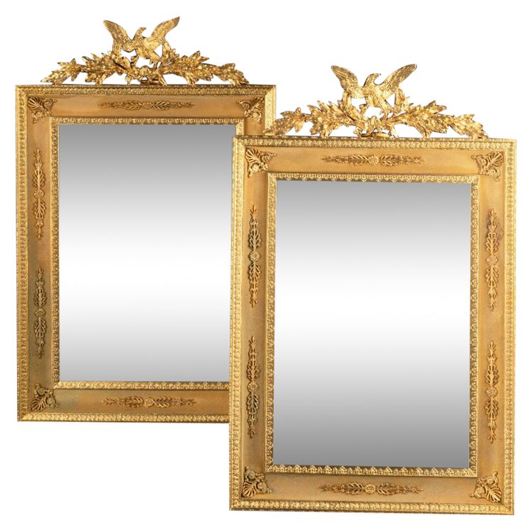 Pair of Important Gilt Bronze Frames from the Napoleon III Period