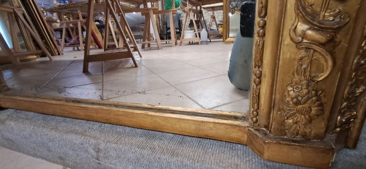 Miroir XIX forme ogive 148.5 x 83.5