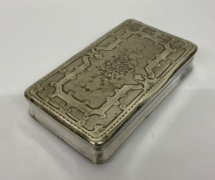 19th century solid silver box