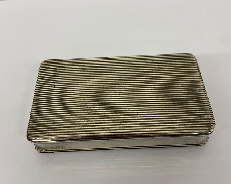 19th century solid silver box