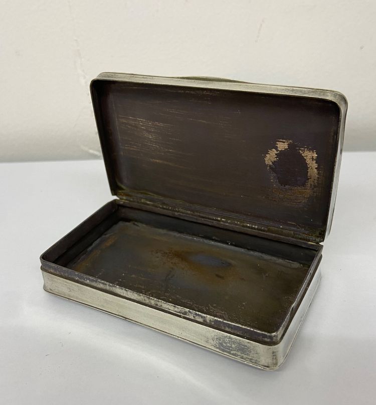 19th century solid silver box