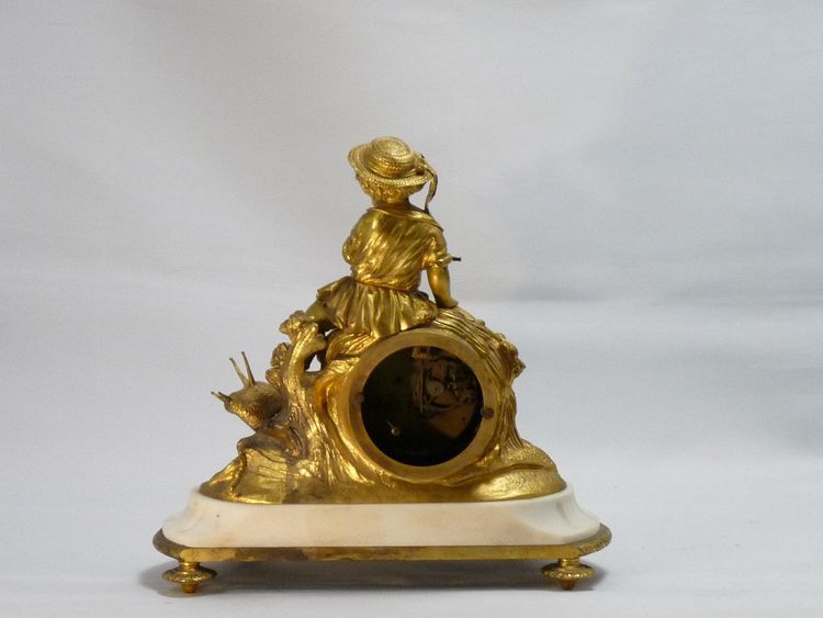 Pendule à l'escargot d'époque Napoléon III