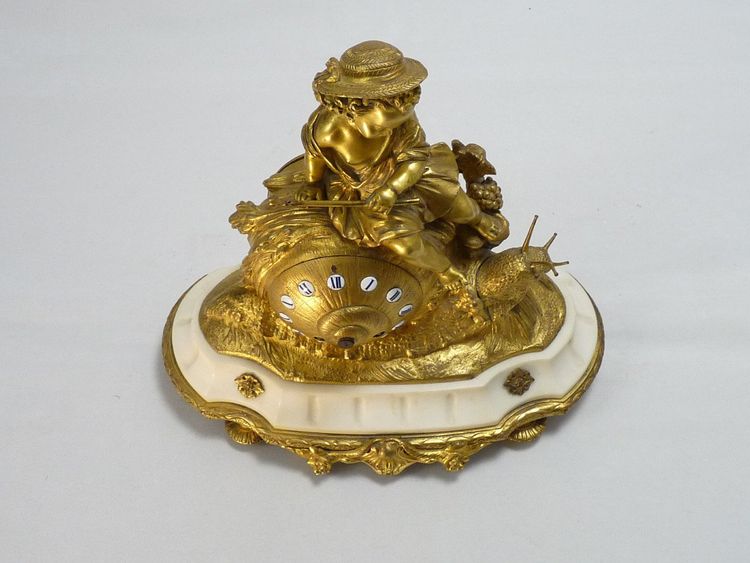 Pendule à l'escargot d'époque Napoléon III