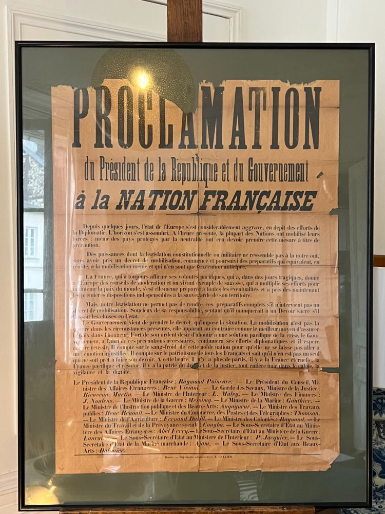 Proclamation of the President of the Republic, 1914