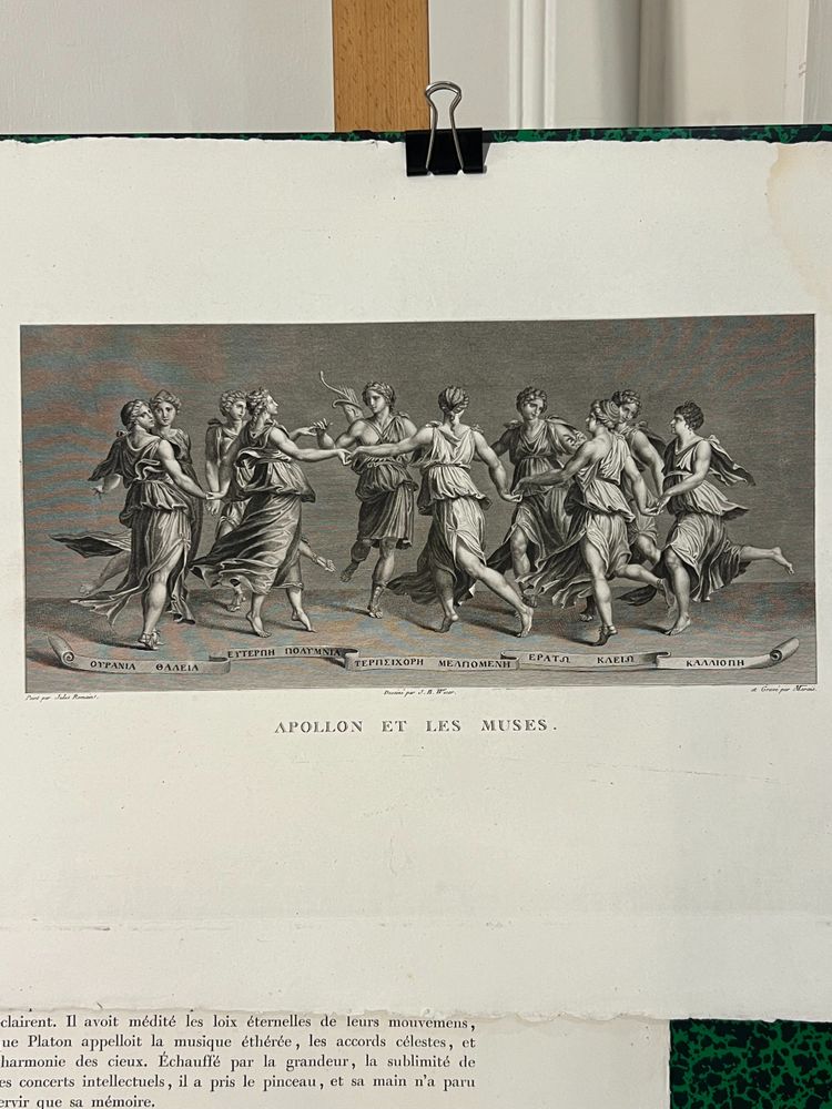 Apollo and the Muses, Julius Romanus, Roman School, Etching