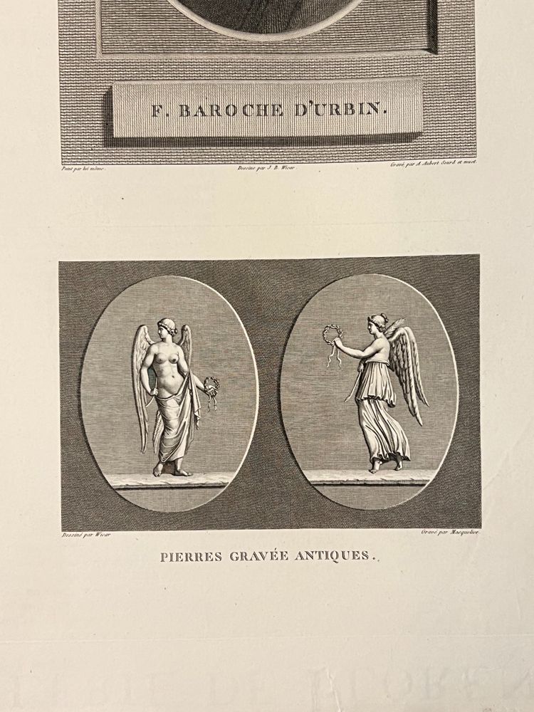 Frédéric Baroche Autoritratto, Due Vittorie Acquaforte