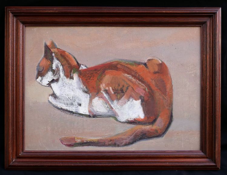 French School Of The 20th Century, Lying Cat