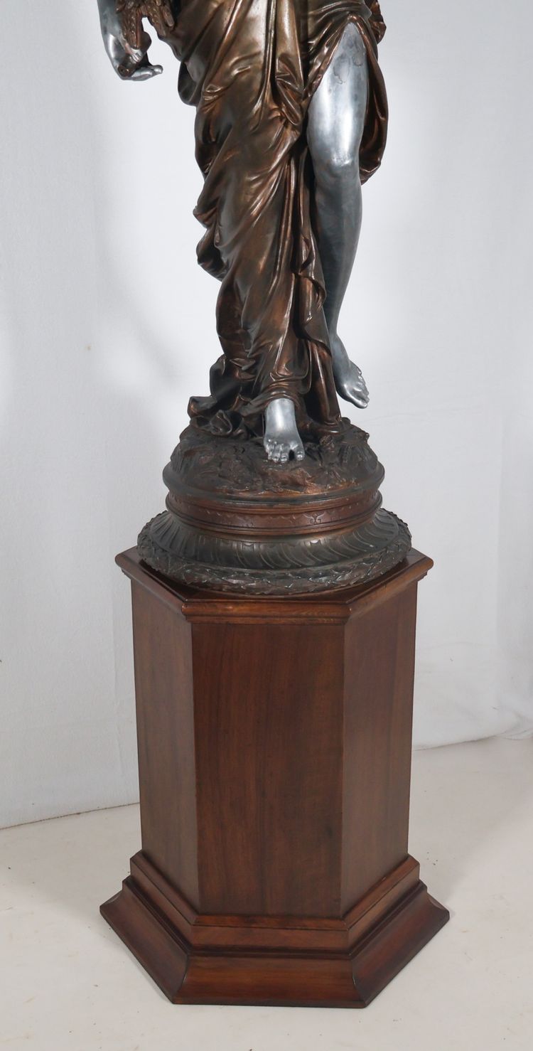 Large cast iron torchiere from the late 19th century