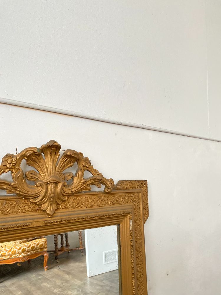 Large Gilded Mirror from the Napoleon III Period - 70cm X 100cm