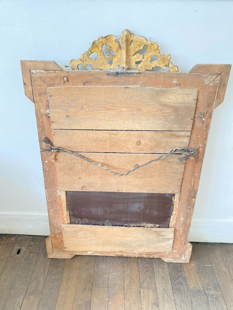 Large Gilded Mirror from the Napoleon III Period - 70cm X 100cm