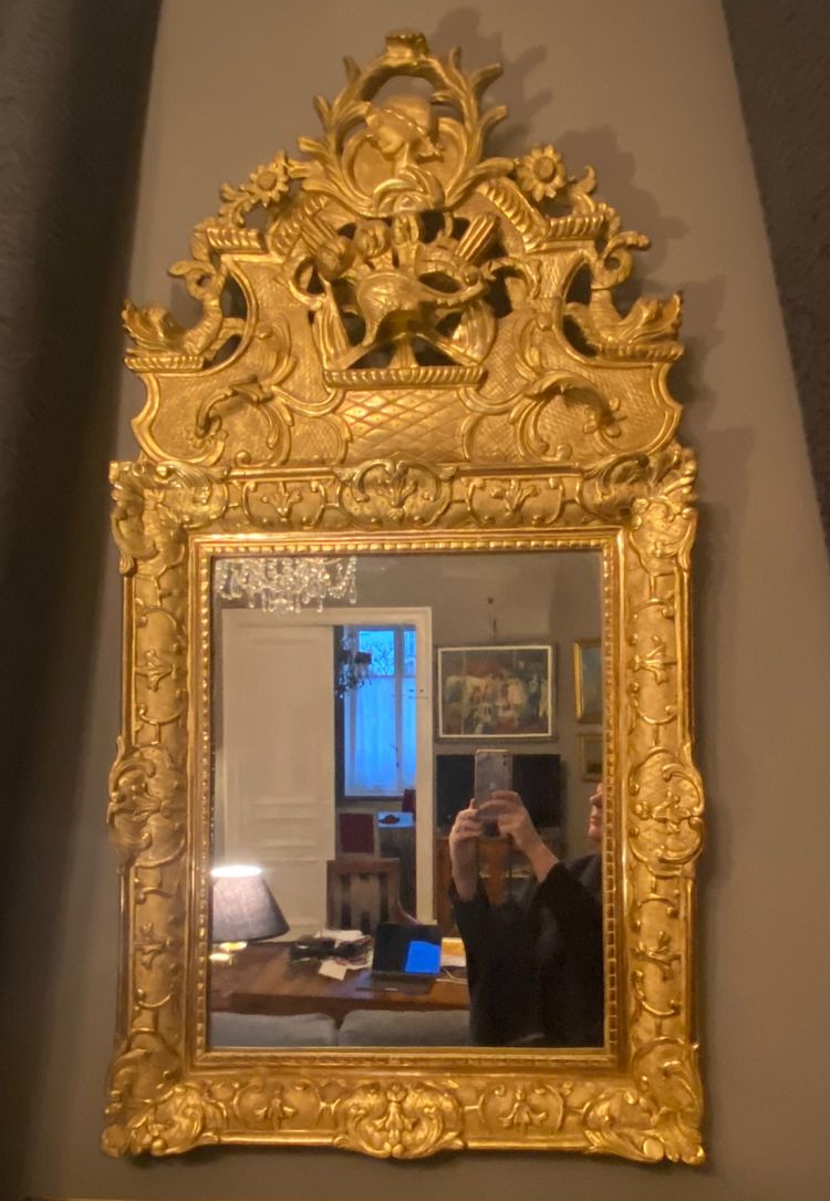 Mirror, regency gold mirror