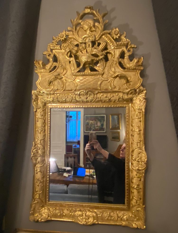 Mirror, regency gold mirror