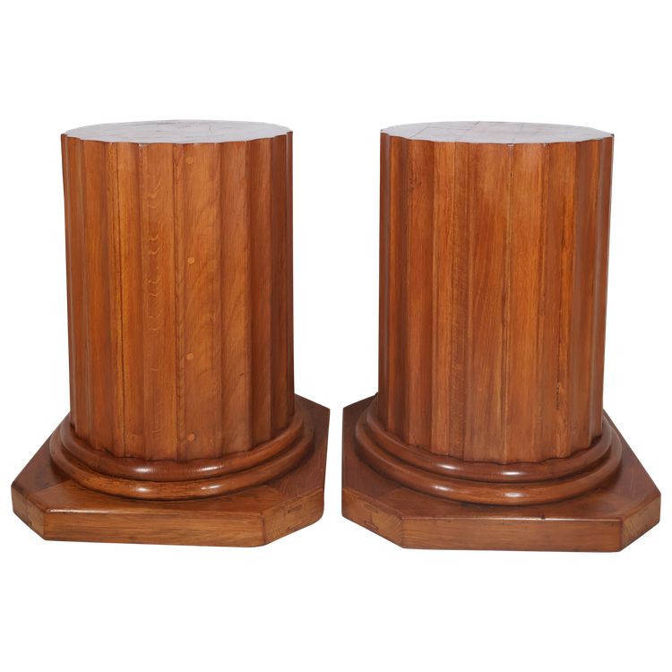 Pair of neoclassical style columns from the early 20th century