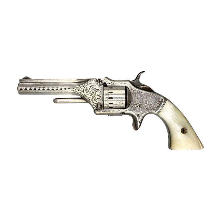 Revolver American Standard, Calibre 22, Finition Luxe, Gravé D’usine. états-unis XIXème Siècle