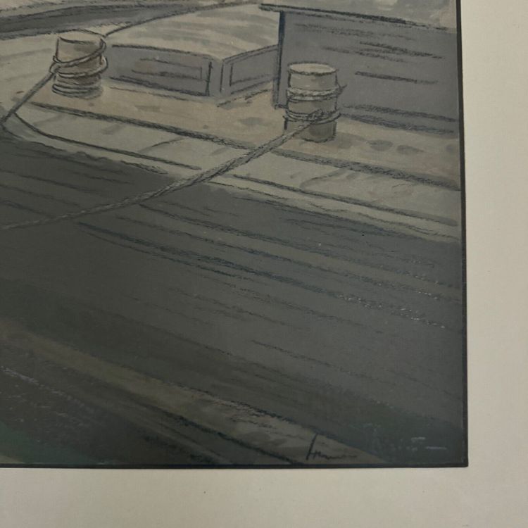 Lithographie par Henri Rivière Paysages Parisiens - L'Institut et la Cité