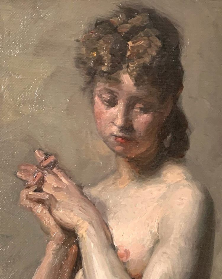 Female Nude Edouard Agneessens (1842/1885)