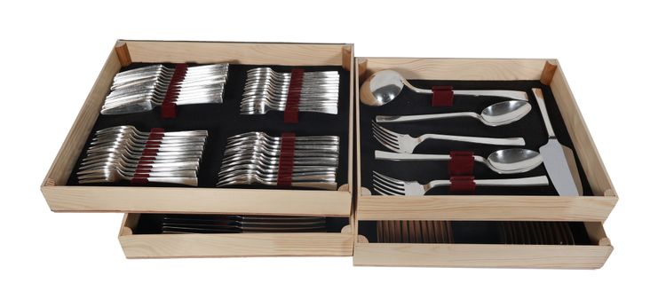 Christofle Concorde model 138-piece cutlery set circa 1975