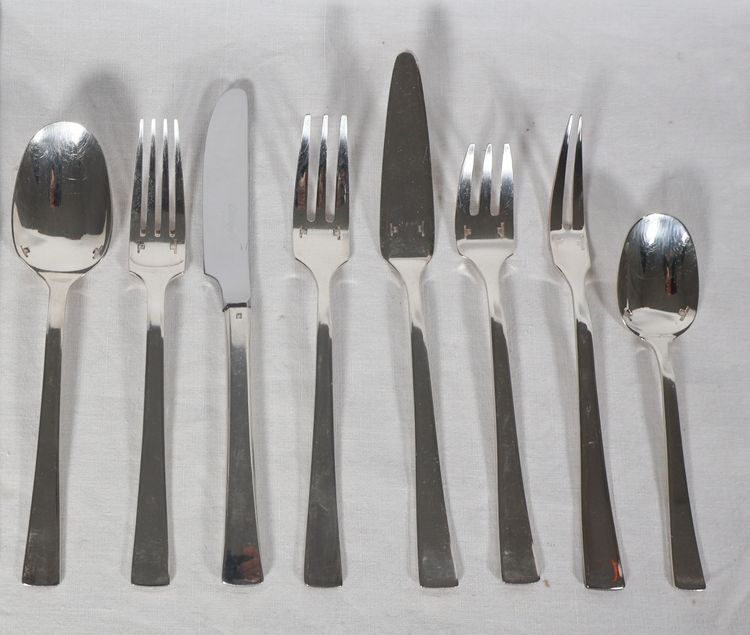 Christofle Concorde model 138-piece cutlery set circa 1975