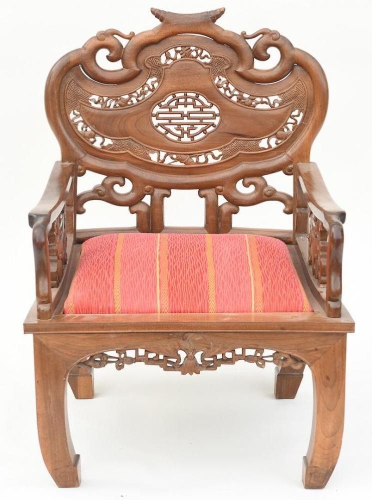 3 Chinese armchairs