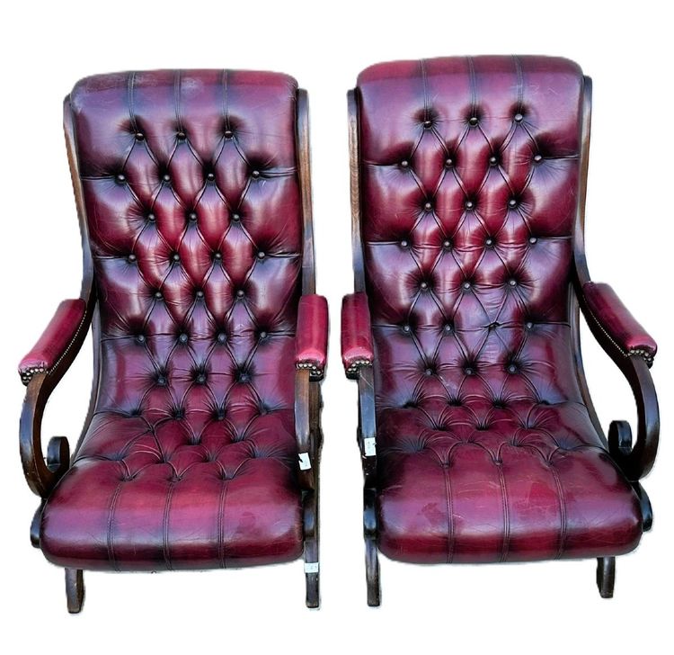 Pair of Chesterfield Armchairs