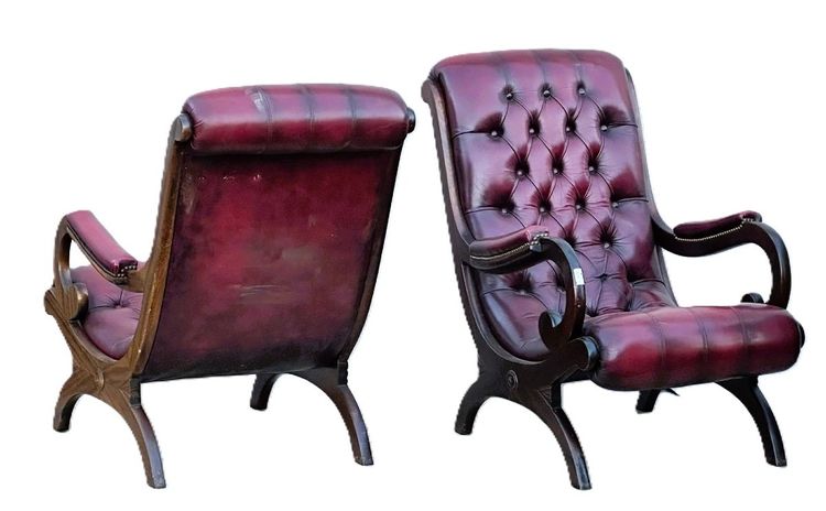 Pair of Chesterfield Armchairs