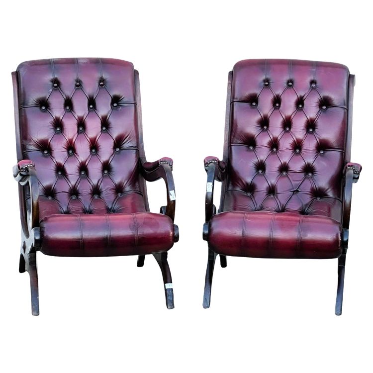 Pair of Chesterfield Armchairs