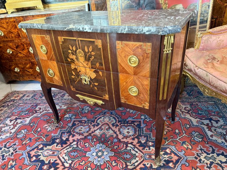 COMMODE KNOWN AS A LOUIS XV TRANSITION SAUTÉER 18TH CENTURY