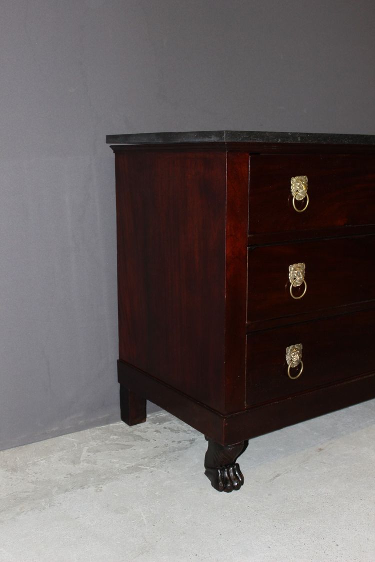 Return from Egypt Mahogany Chest of Drawers, Early 19th Century