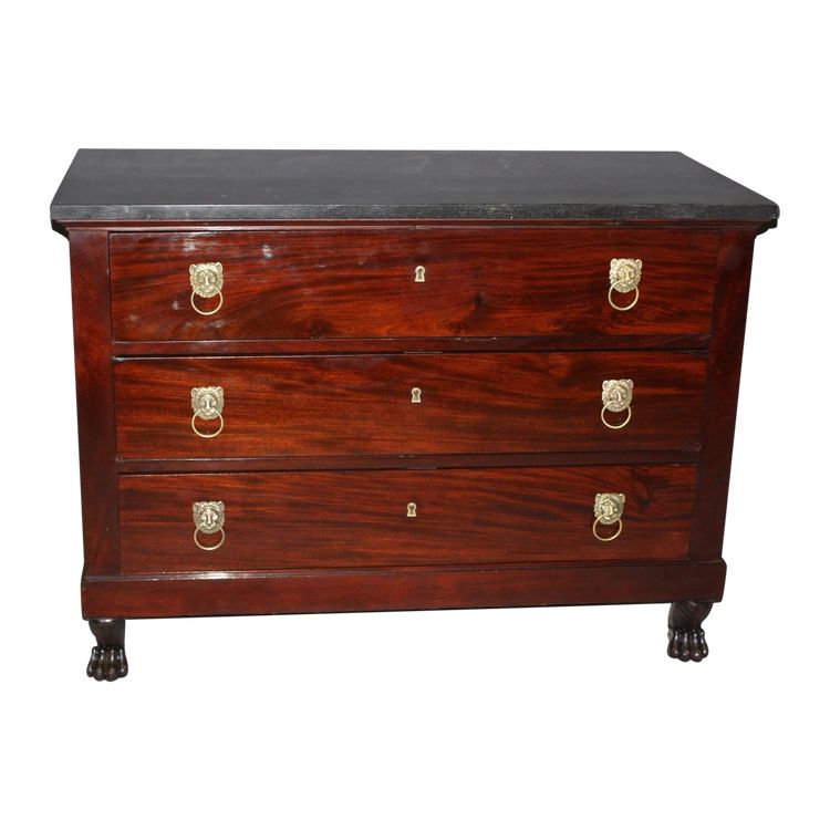 Return from Egypt Mahogany Chest of Drawers, Early 19th Century