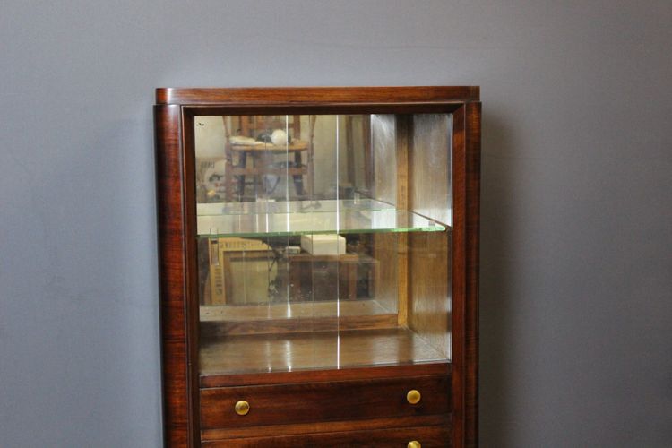 Art Deco Period Walnut Silver Cabinet