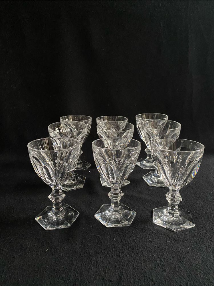 Baccarat set of 45 Harcourt crystal glasses