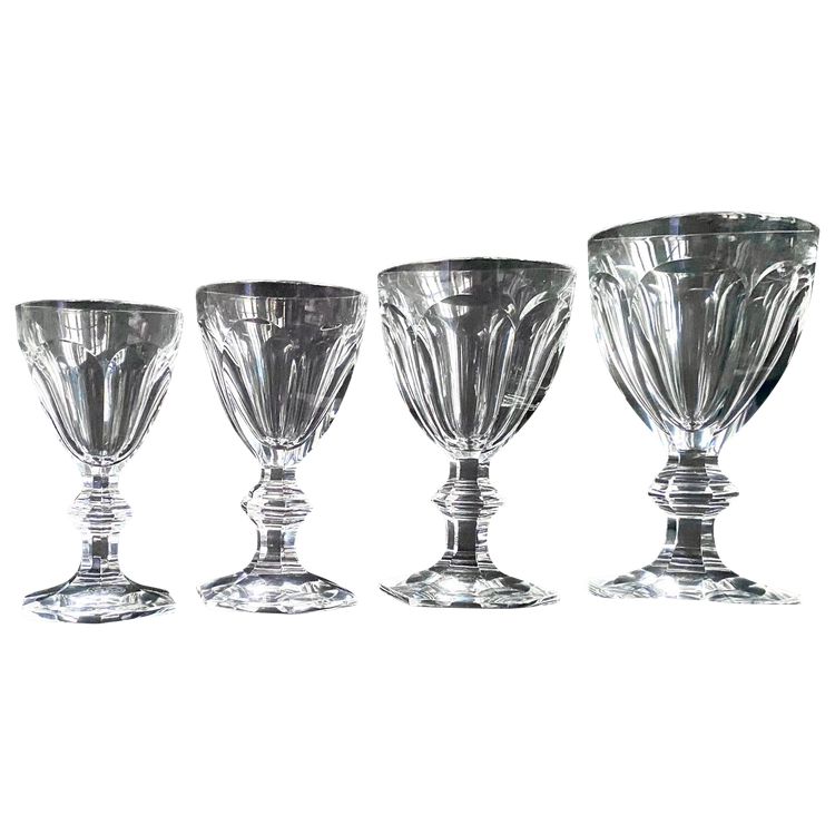 Baccarat set of 45 Harcourt crystal glasses