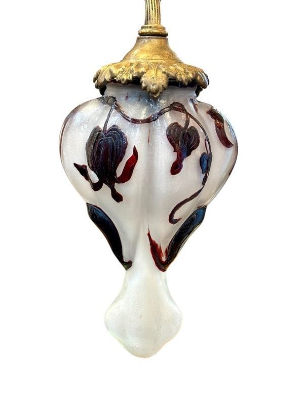 Muller Frères Lunéville Art Nouveau "Heart of Mary" lamp