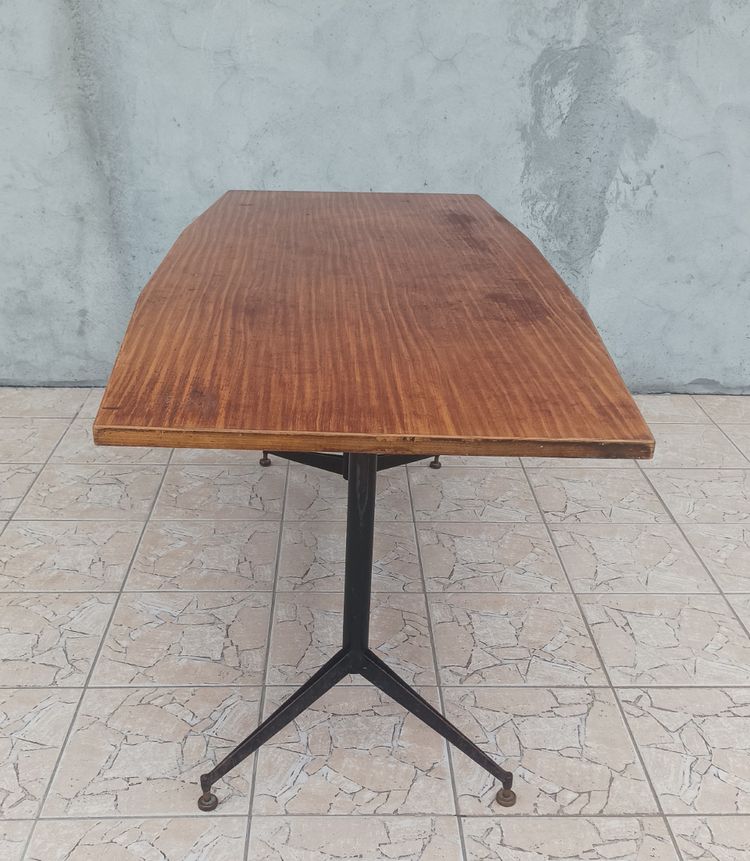 Table vintage en acajou Design Italien des années 1960