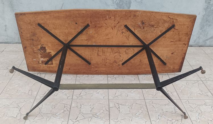 Table vintage en acajou Design Italien des années 1960