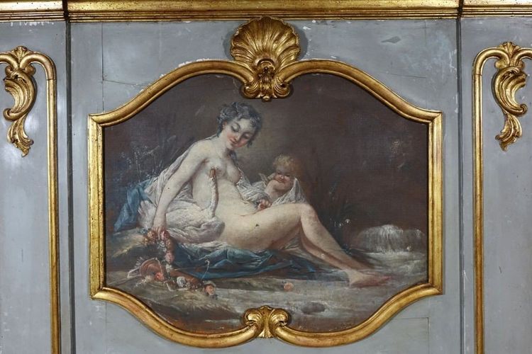 Trumeau Painting Leda and the Swan