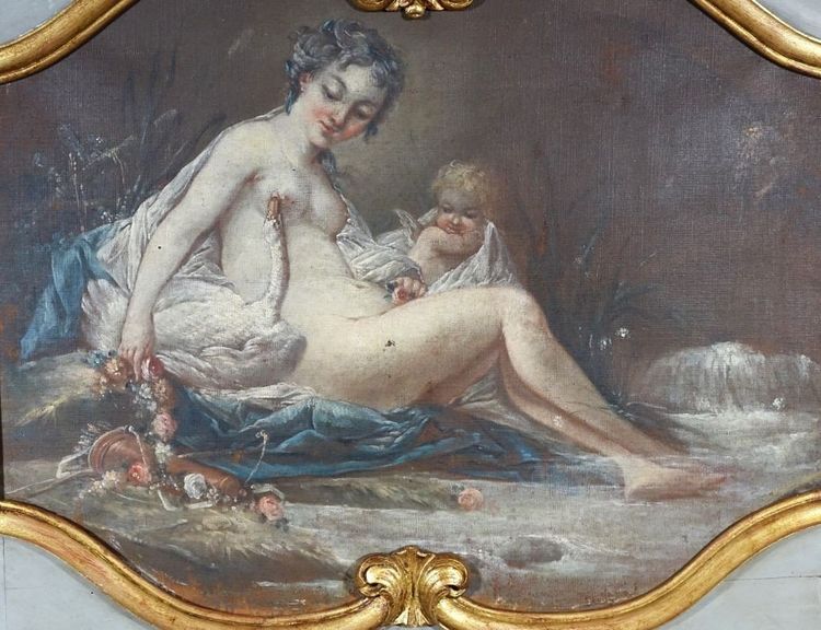 Trumeau Painting Leda and the Swan