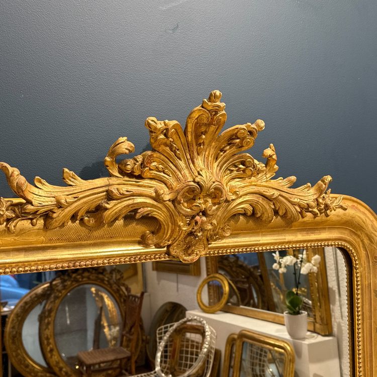 Louis Philippe mirror with pediment Ref. 597/ 102x155