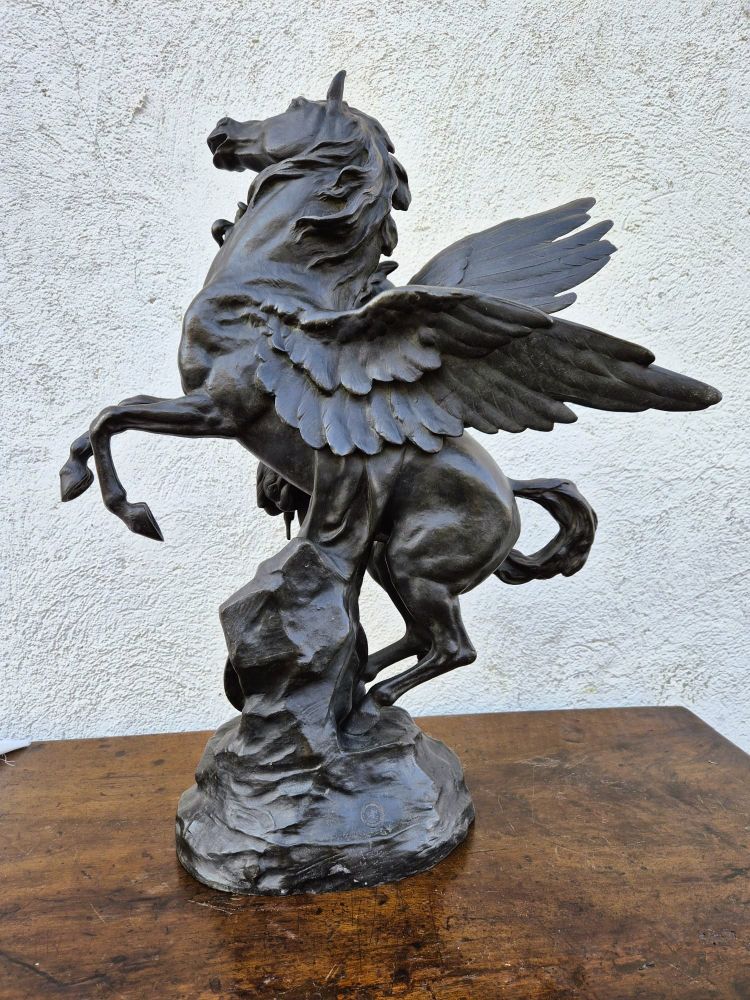 E Picault, Persée ou la naissance de Pégase, Sculpture Signed, late 19th century