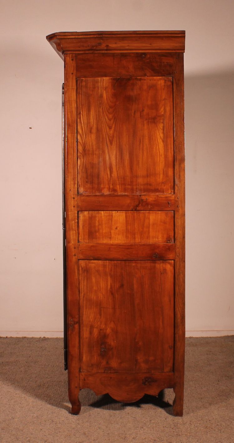 French Wardrobe In Cherry Wood - 18th Century