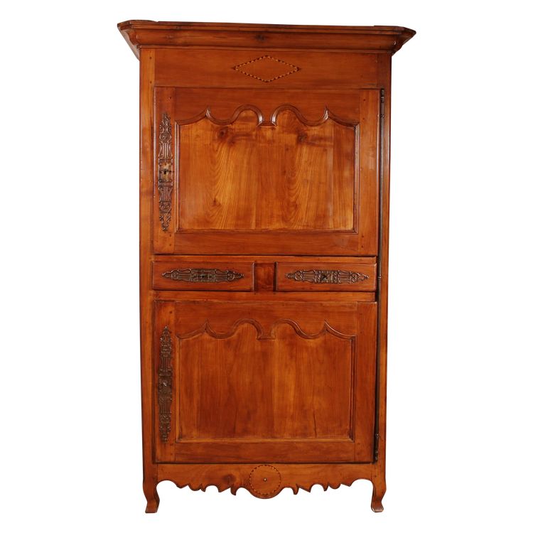 French Wardrobe In Cherry Wood - 18th Century