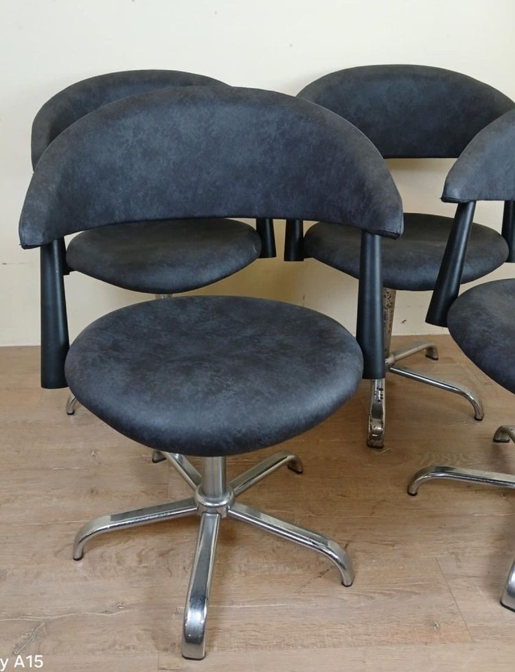 Set Of Four Vintage Armchairs Circa 1980