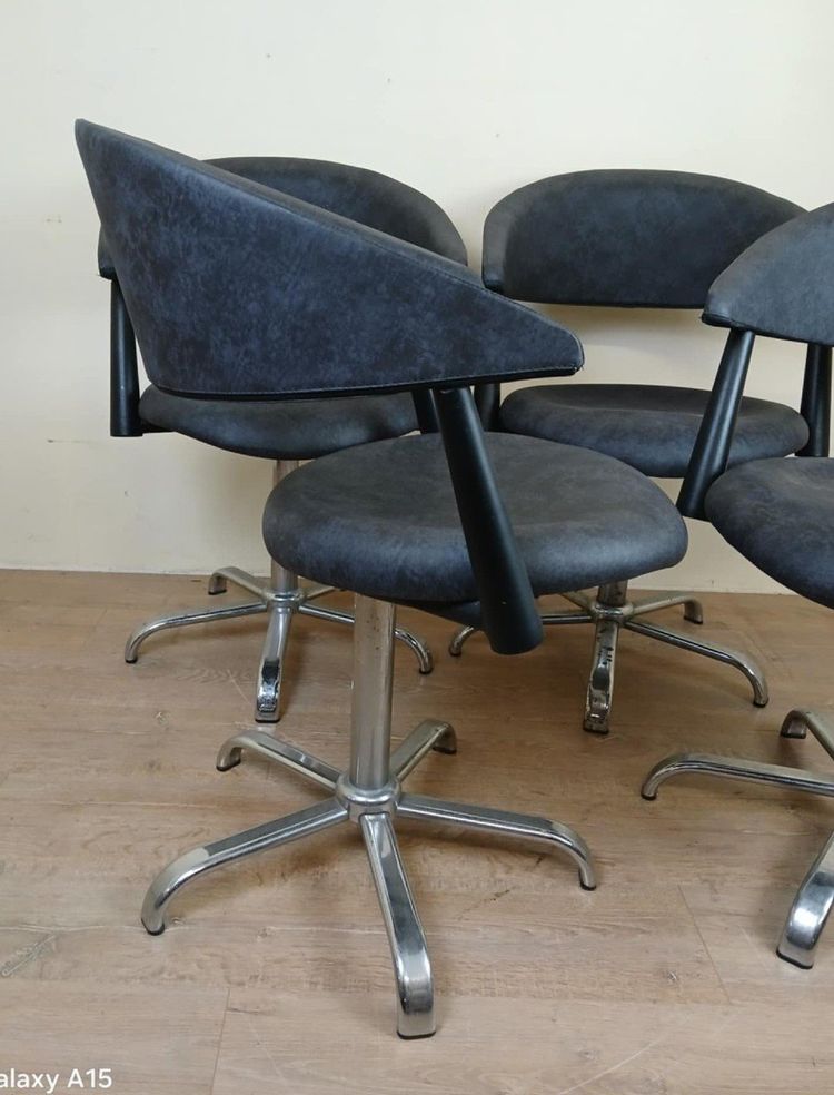 Set Of Four Vintage Armchairs Circa 1980