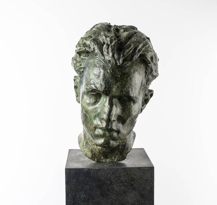 Bronze bust of a young man - ECCE HOMO