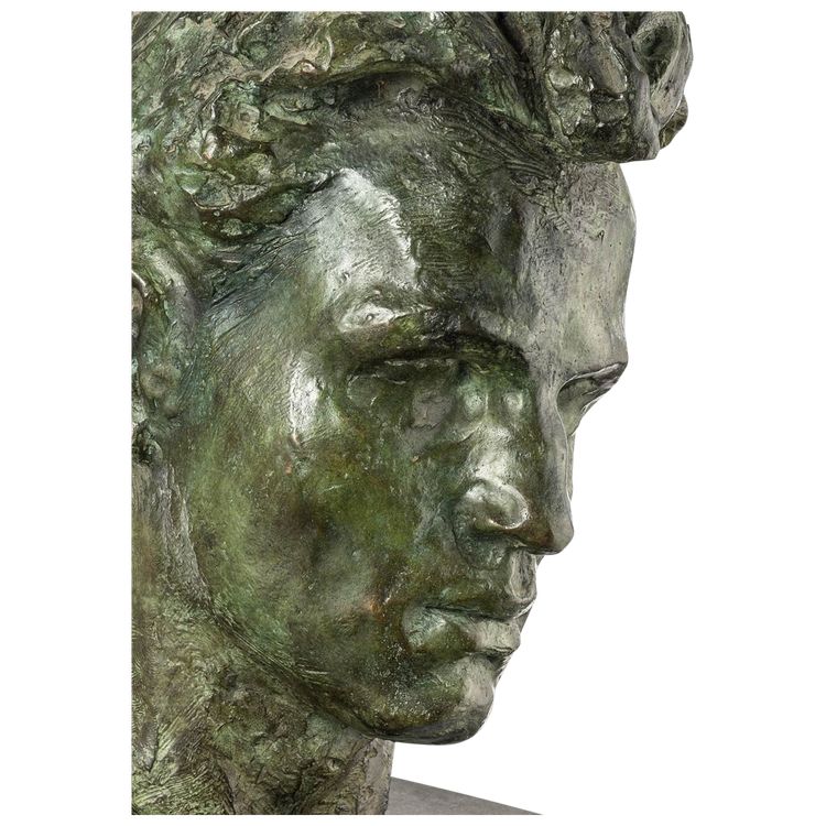 Bronze bust of a young man - ECCE HOMO