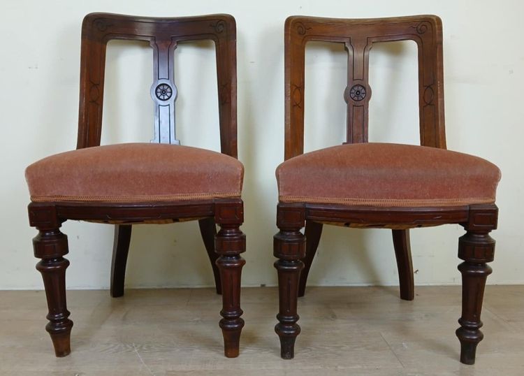 Pair of Quality 19th Century English Mahogany Chairs Circa 1850