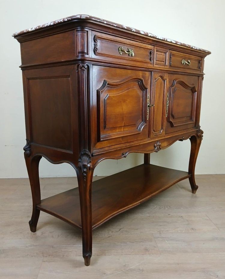 Sideboard aus Walnussholz im Louis XV-Stil, ca. 1880